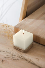 Mumm Journey Hand Cast Linen Drawstring Square Candle - Swordslife