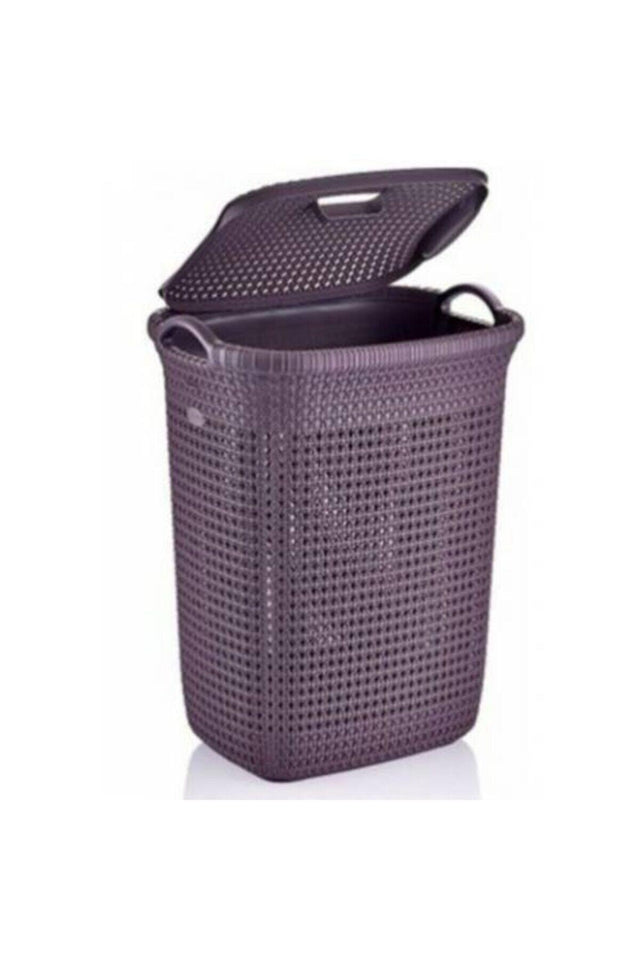 Plum Knitted 52 Liter Dirty Laundry