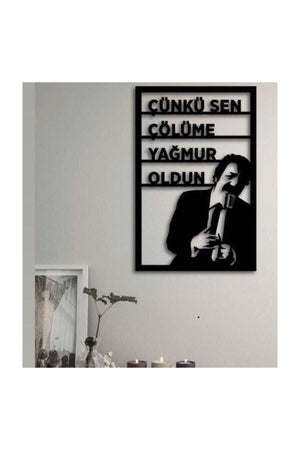 Müslüm Gürses Silhouette 3d Mdf Painting - Swordslife