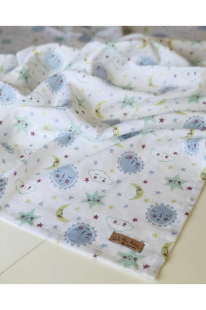 Muslin Cover - Sky (blue) 110*110 - Swordslife