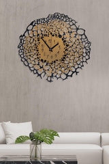 Muyika Bubble Metal Gold/black Color Double Layer Metal Wall Clock 50x50cm Mds-50 - Swordslife