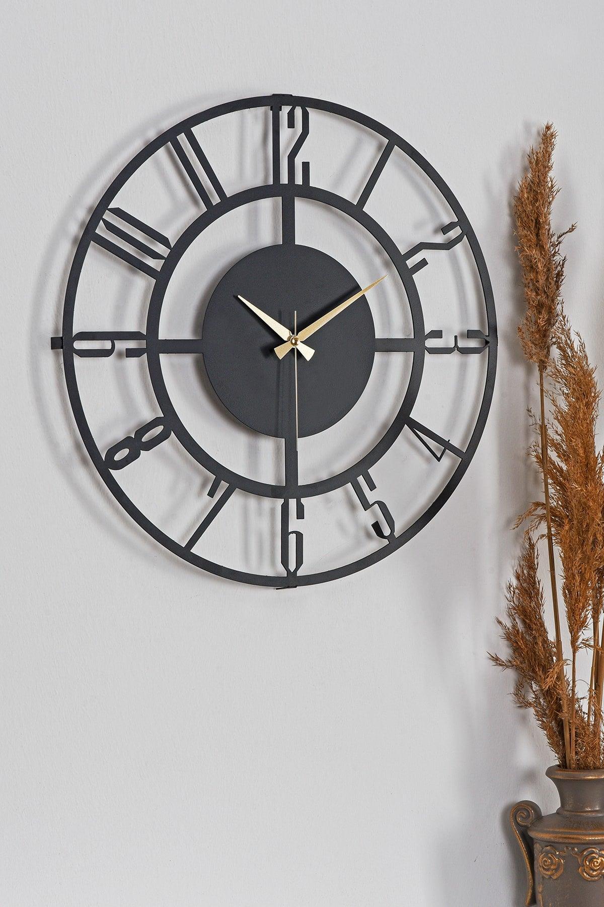 Muyika Bunnela Metal Black Wall Clock 50x50cm Mds-50 - Swordslife