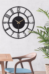 Muyika Bunnela Metal Black Wall Clock 50x50cm Mds-50 - Swordslife