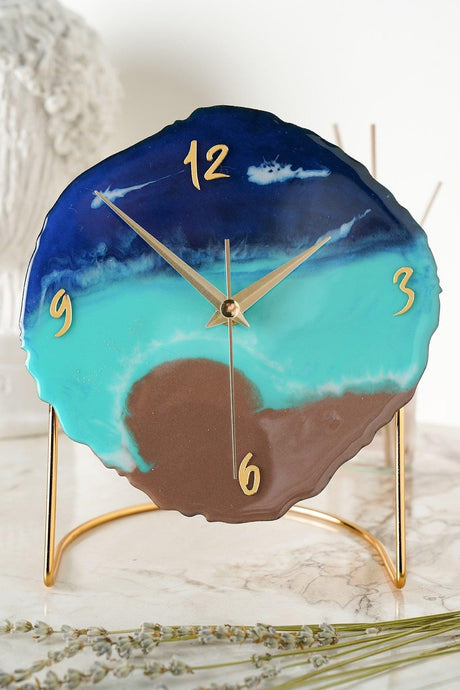 Muyika Diverso Beach Decorative Table Clock18x23cm Silent Mechanism Mms-epo - Swordslife