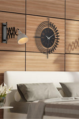 Muyika Dubai Metal Black Wall Clock 41x41cm Silent Mechanism Mds-41 - Swordslife