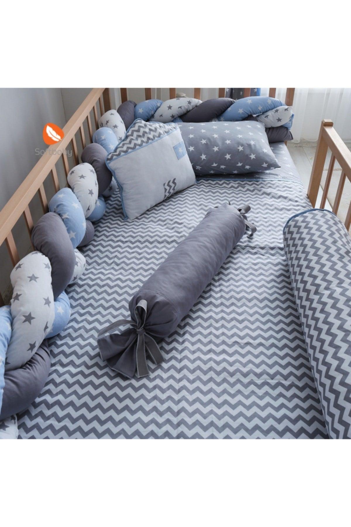 My Home Gray-blue Knitted Montessori Sleeping Set - Swordslife