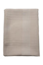 Myslife Raw Linen Fabric Striped Table Cloth 160*220 cm Coffee with Milk 950 gr Heavy - Swordslife