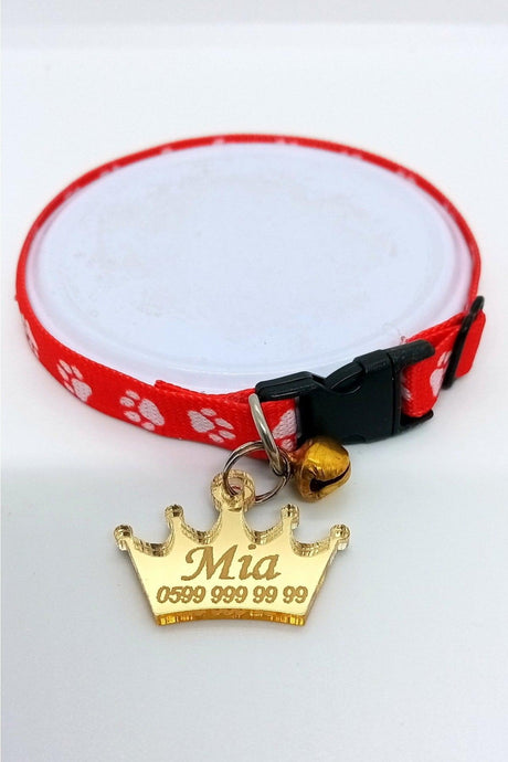 Cat Collar Cat Name Tag Name Tag