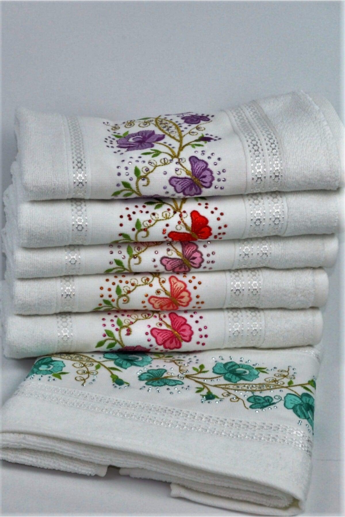 Nargiz Stone Embroidered Meltem 50x90 6 Pcs 100%