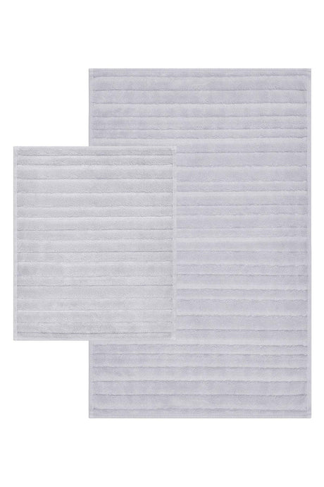 Natural Cotton 2 Piece Bathroom Rug Set