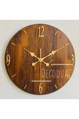 Natural Solid Wood Wall Clock 40cm Diameter - Swordslife