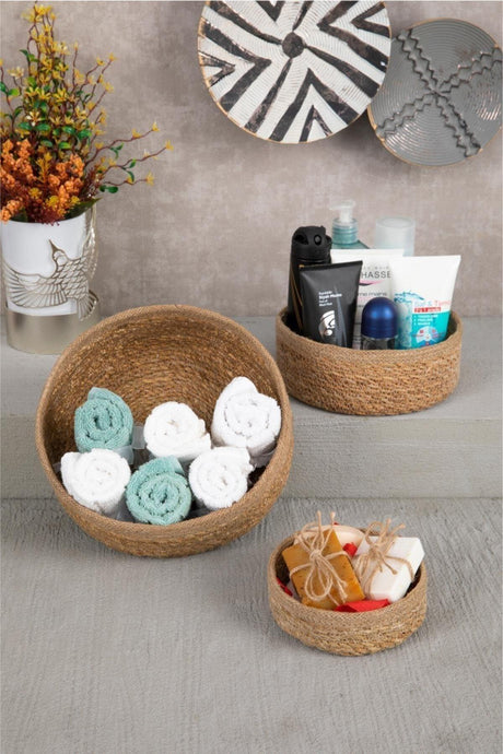 Natural Wicker Basket Organizer