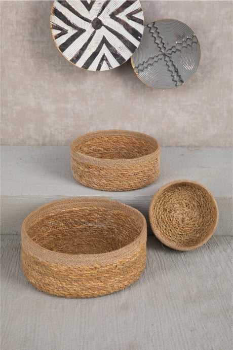 Natural Wicker Basket Organizer