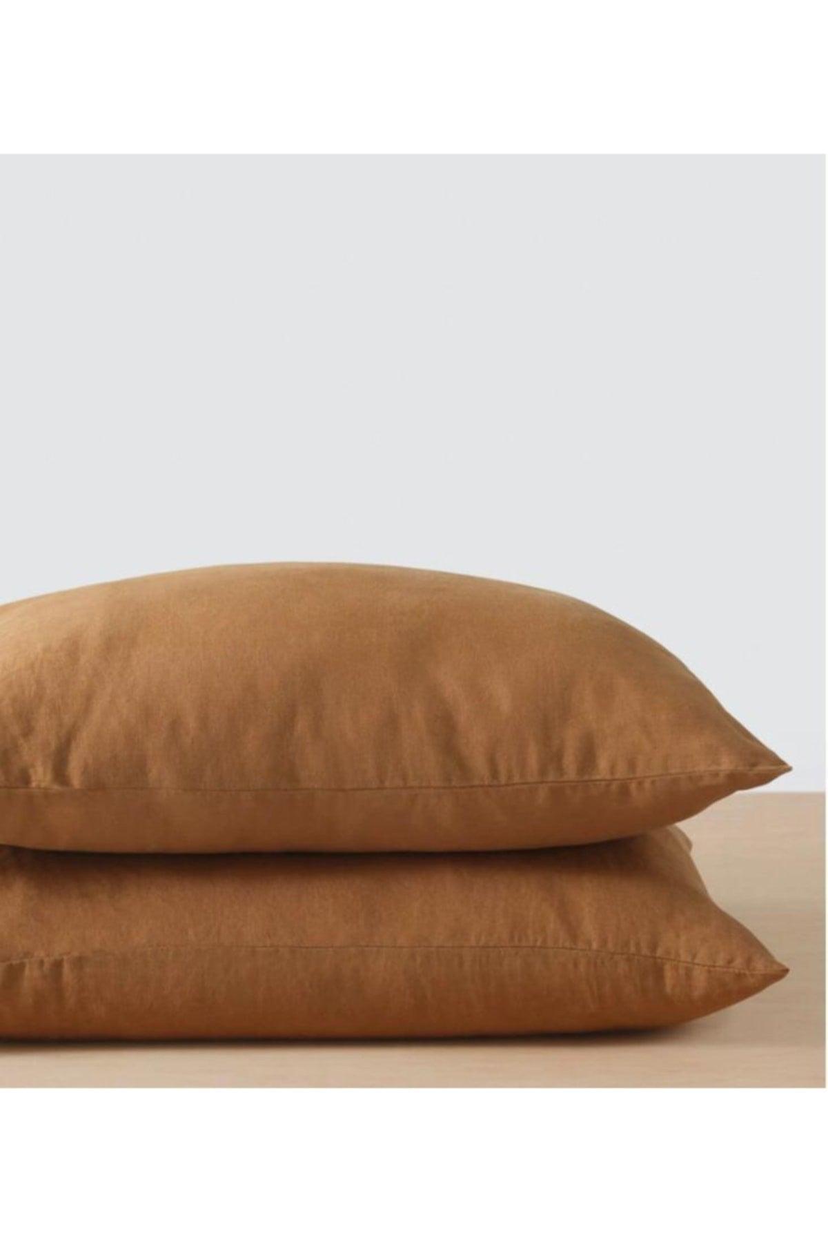 Natural 2' Pillow Cover 100% Organic Cotton -soft Cinnamon - Swordslife