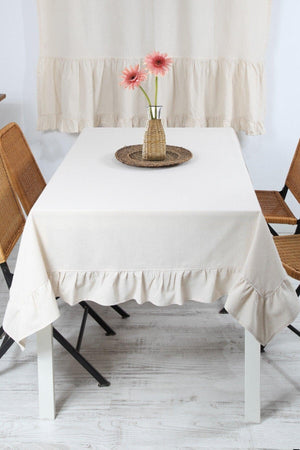 Natural Table Cloth Vintage 160x220 Cm - Swordslife