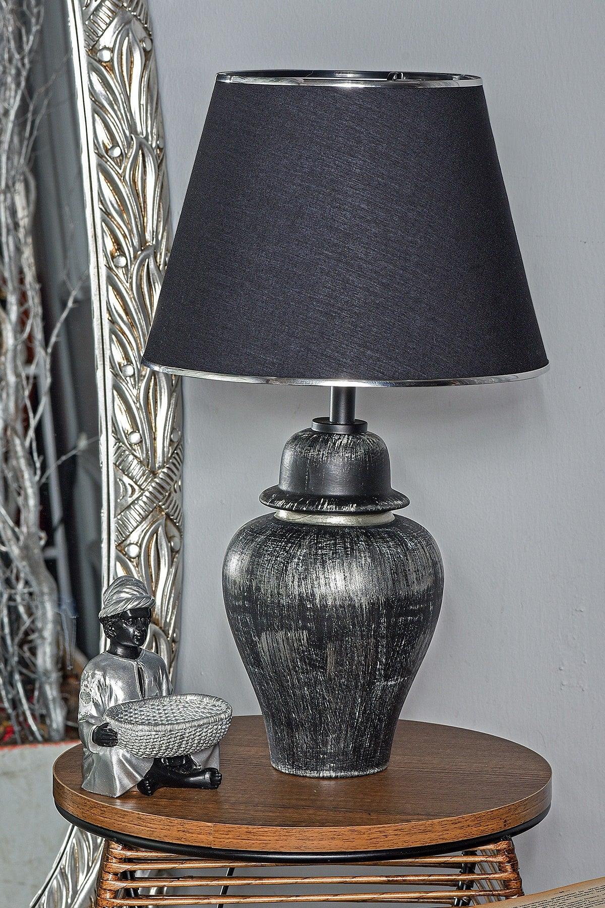 Neilus Ceramic Lampshade Black Silver Srmk-53 - Swordslife