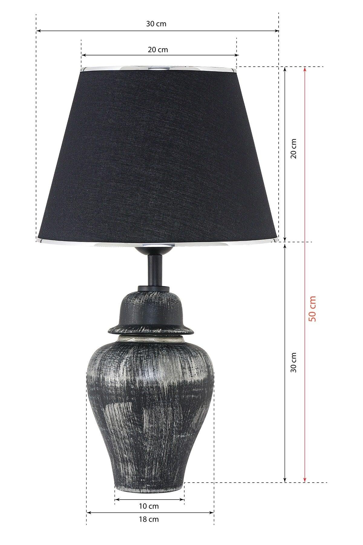 Neilus Ceramic Lampshade Black Silver Srmk-53 - Swordslife