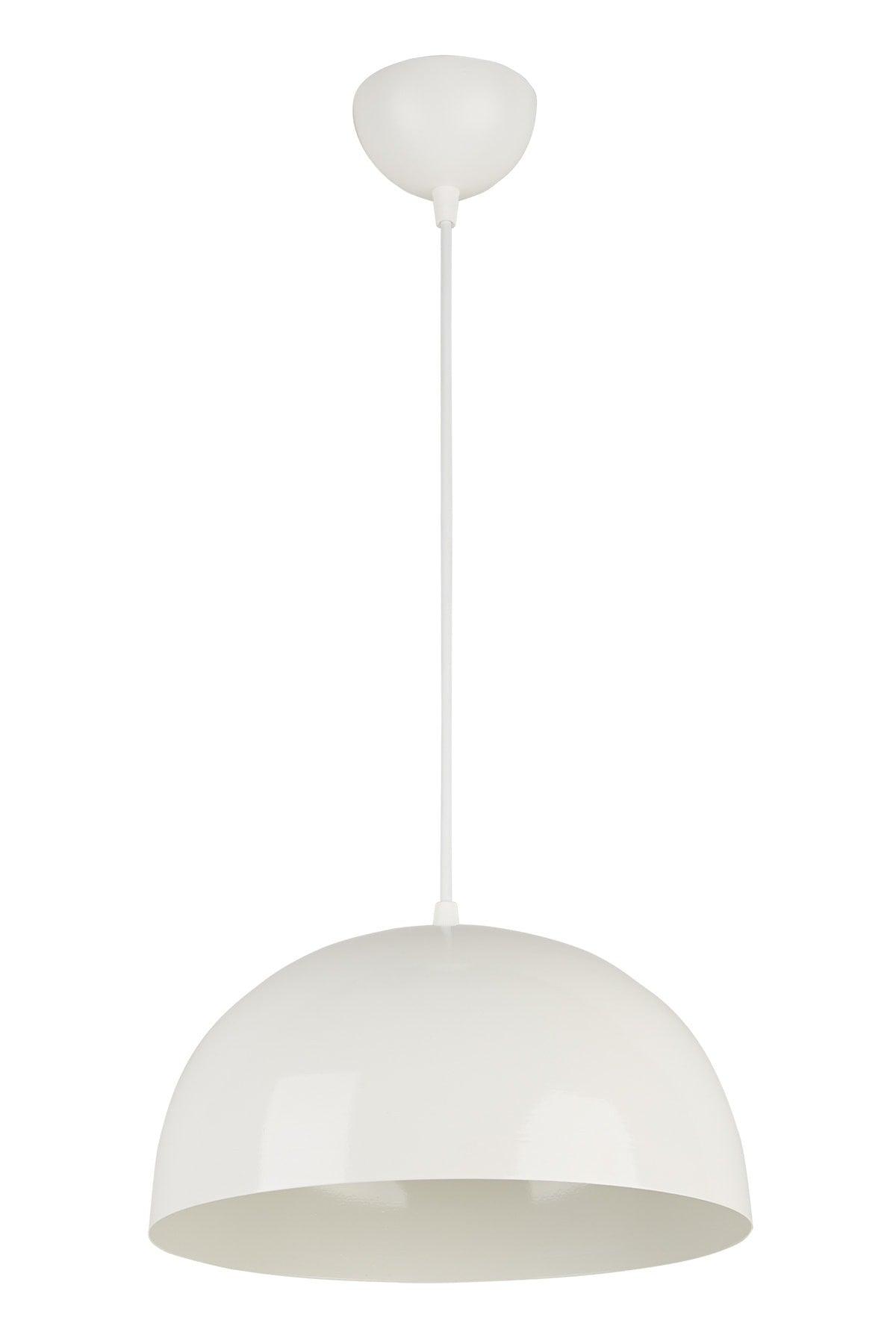 Neo Special Design Modern Sport Decorative Cafe-kitchen White Inside White Pendant Lamp Single Chandelier - Swordslife