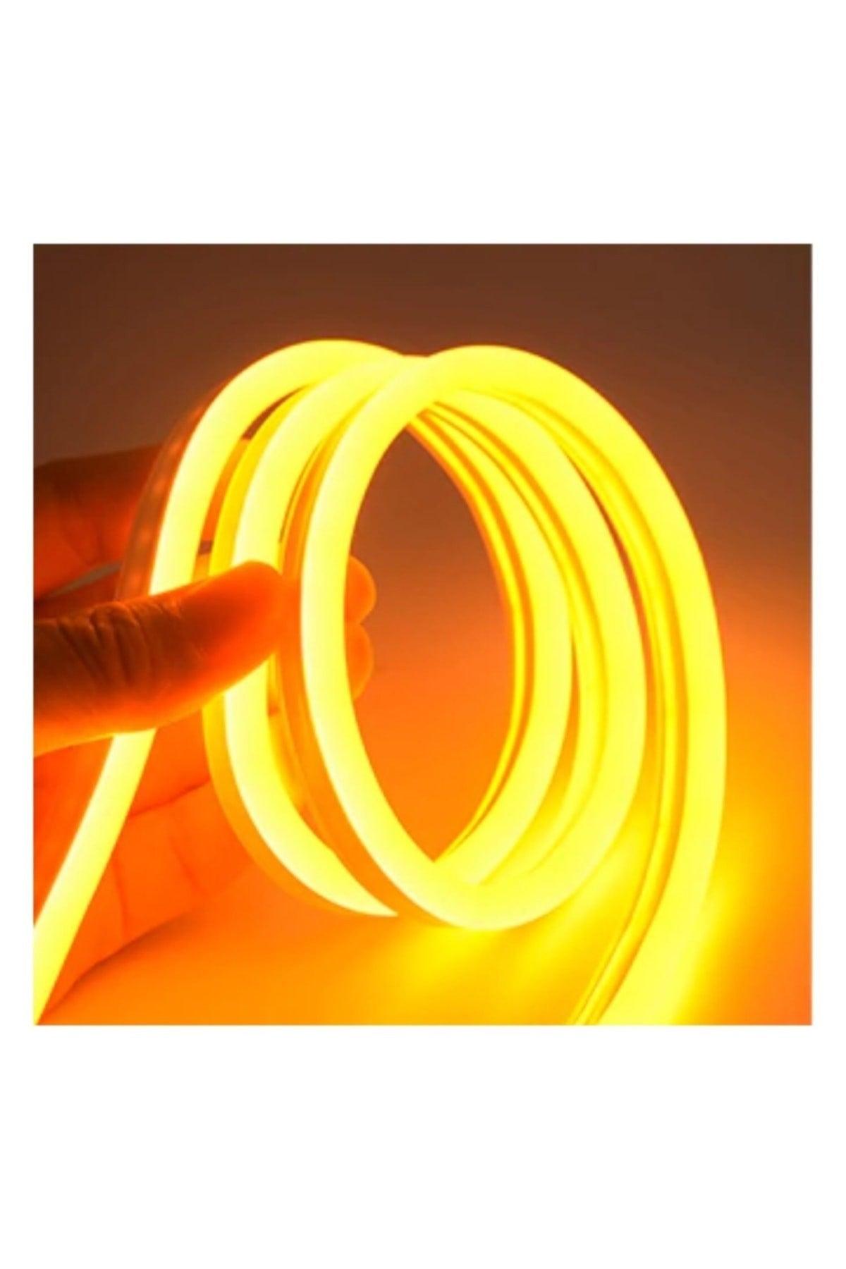 Neon Flexible Led Strip 20 Meters Amber + 220