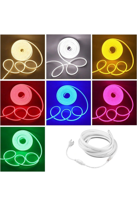 Neon Flexible Led Strip 7 Meters White + 220 Volt