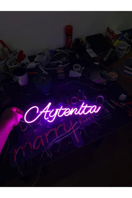 Neon Led Single Letter Illuminated Text - Swordslife