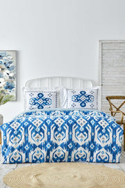 Neos Blue 100% Cotton King Size Duvet Cover Set - Swordslife