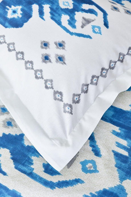 Neos Blue 100% Cotton King Size Duvet Cover Set - Swordslife