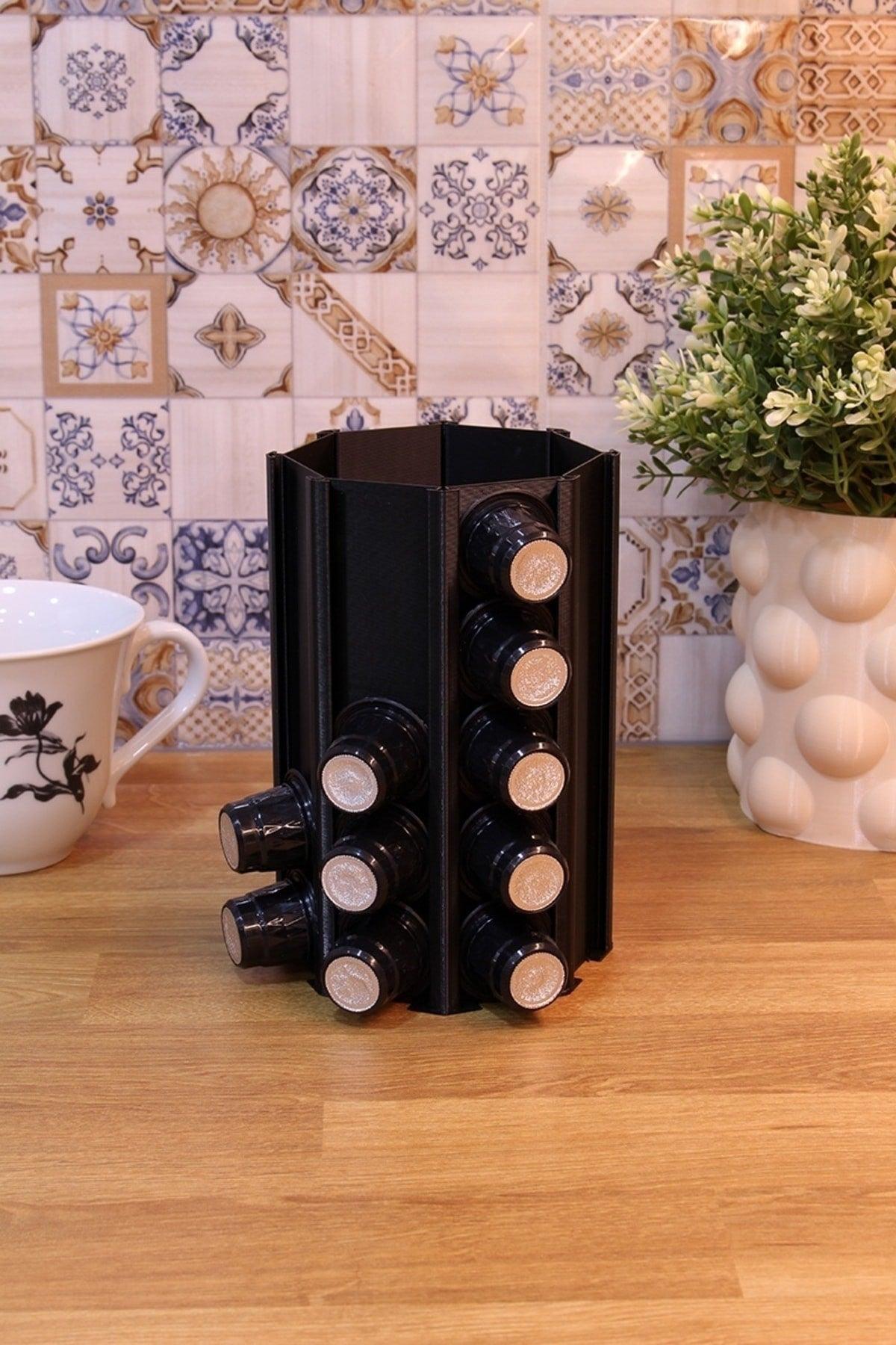 Nespresso Capsule Coffee Compatible Holder Decorative Multi-Purpose Stand Black - Swordslife