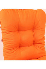 Neva Pofidik Orange Backed Chair Cushion Specially Stitched Laced 44x94 Cm - Swordslife