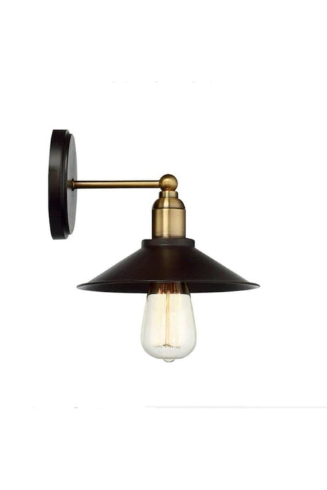 Neva Retro Rustic Tumbled Detail Black Color Wall Single Wall Sconce - Swordslife