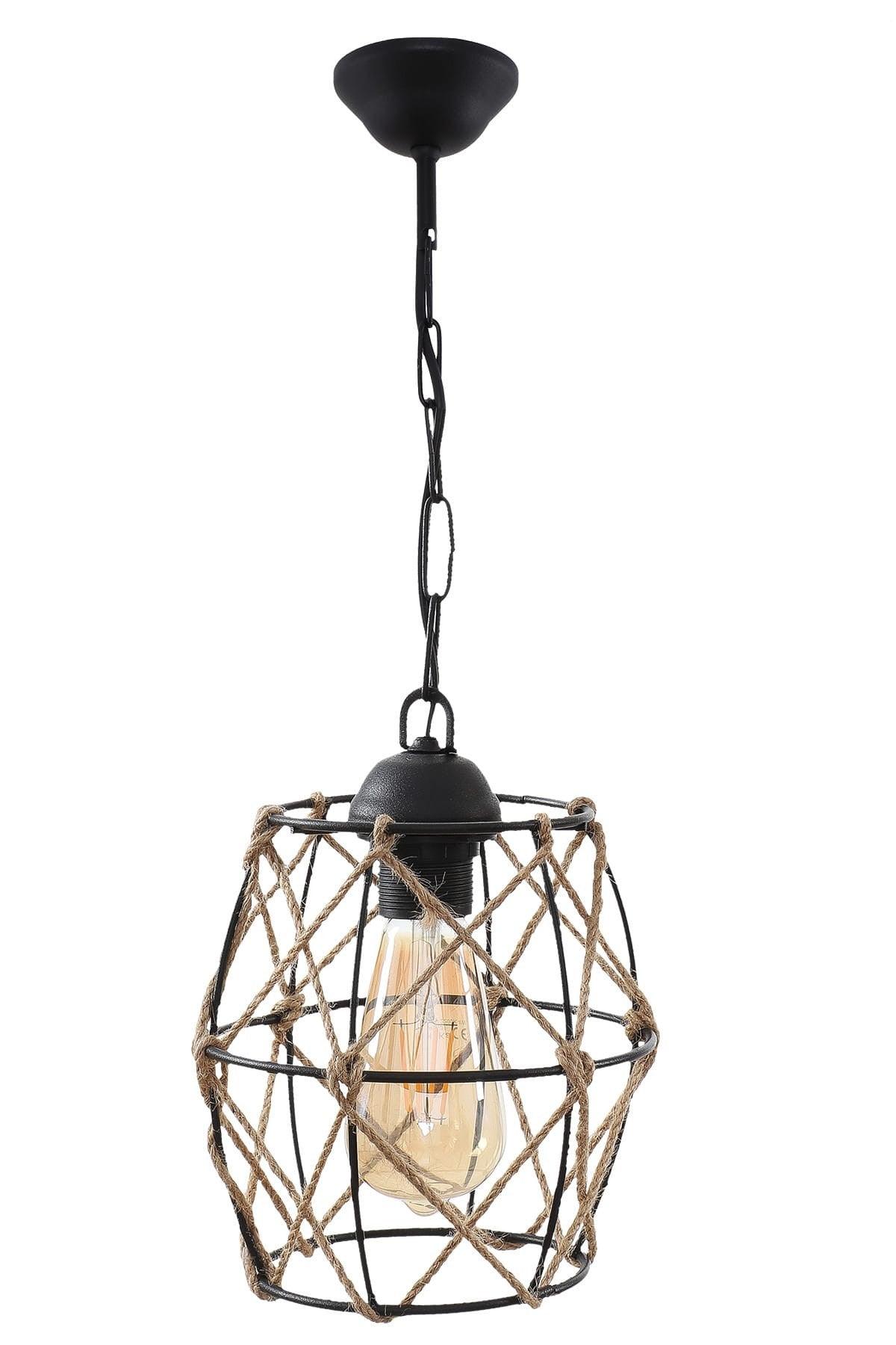 Nevra Single Black Pendant Chandelier - Swordslife