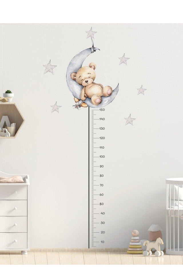 Niedlicher Sleeper Bear Länge Meter Wandaufkleber - Swordslife