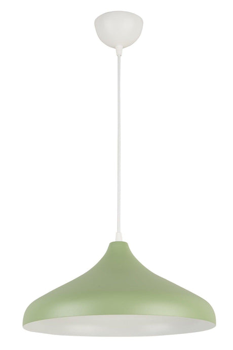 Nil Special Design Modern Sports Decorative Cafe-kitchen Green Inside White Pendant Lamp Single Chandelier - Swordslife