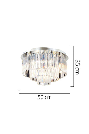 Nilüfer Runde Chrom Kristall, Stein modernes Design Kristal Hall Chandeler - Swordslife