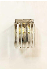 Nirvana Crystal Stone Silver Battery Sconce - Swordslife