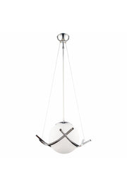 Nisa Luce Modern Single Pendant Lamp - Chrome - Swordslife