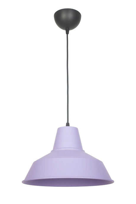 No33 Modern Design Lilac Color Metal Pendant Lamp Cafe - Kitchen Single Chandelier - Swordslife