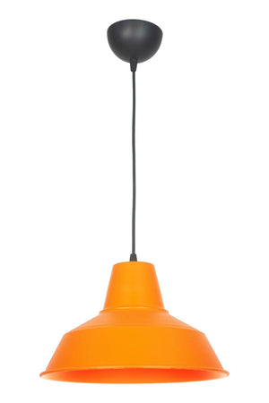 No33 Modern Design Orange Color Metal Pendant Lamp Cafe - Kitchen Single Chandelier - Swordslife