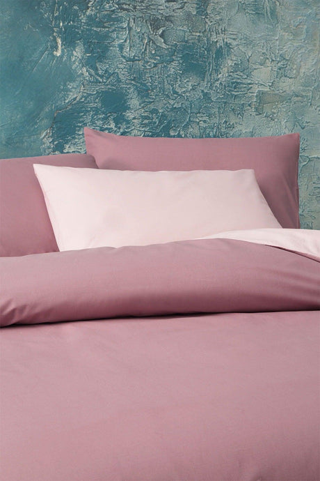 Noah Ranforce Double Duvet Cover Set - Powder-Dried Rose - Swordslife