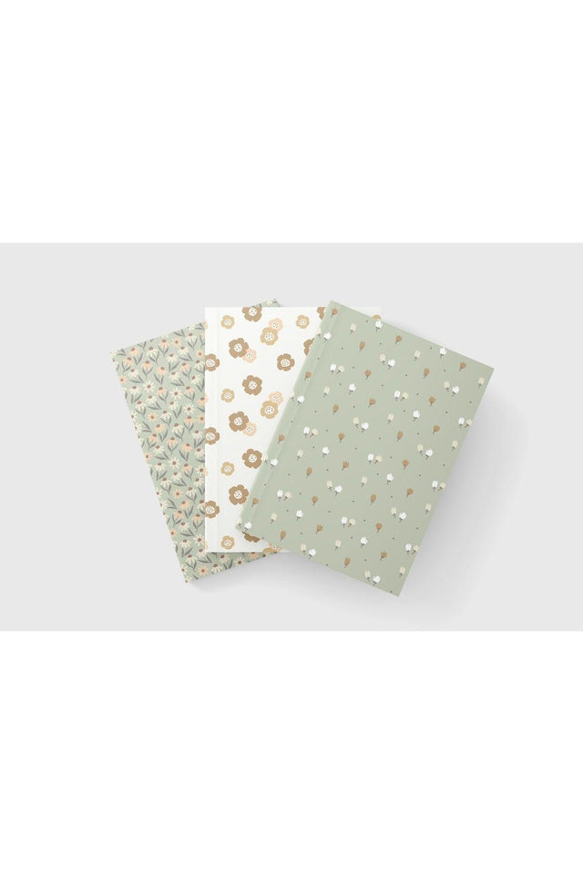 Notebook Set III - 3 pcs - A5 - Plain