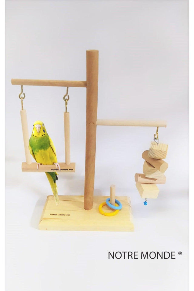 Notremondepet Wooden Swing Bird Perch