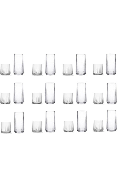 Nova Water and Beverage Glass Set 24 Pcs - Swordslife