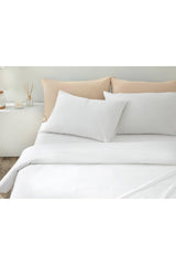 Novella Premium Soft Cotton Double Duvet Cover Set 200x220 Cm White - Swordslife