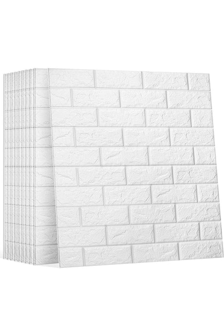 Nw01 Self Adhesive 70x77 Cm 10 Pieces Sponge Brick Wallpaper Panel - Swordslife