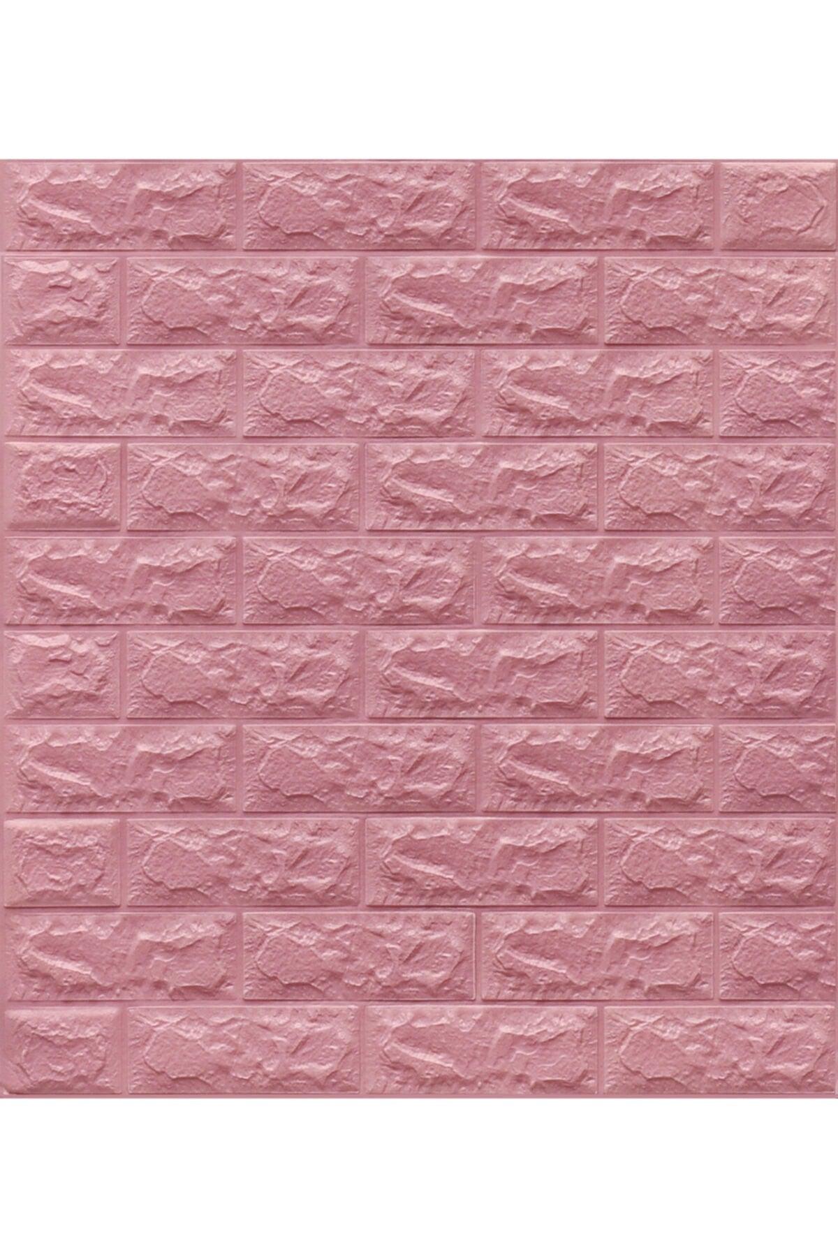 Nw03 Pink Brick Back Adhesive Flexible Wipeable Wall Panel 3d Wallpaper - Swordslife