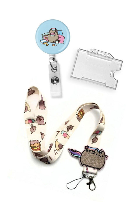 Nyan Cat 3 Piece Set Neck Lanyard Yoyo Badge Holder