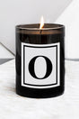 Letter O Large Size Black Glass Candle - Swordslife