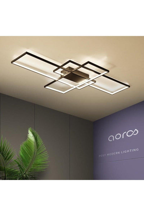 Oblong Sharp Corner Ceiling Type Led Chandelier 110x80 cm - Swordslife