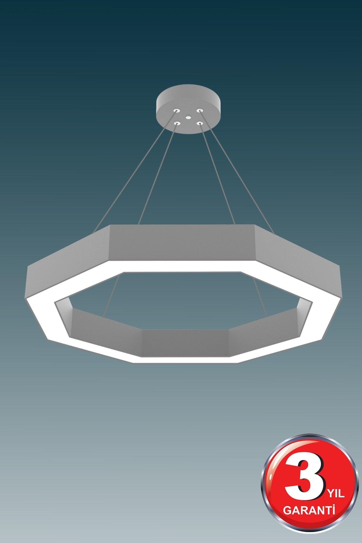 Octagon (Grey Case, Daylight) Led Modern Led Chandelier - Swordslife
