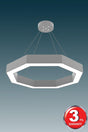 Octagon (Grey Case, Daylight) Led Modern Led Chandelier - Swordslife